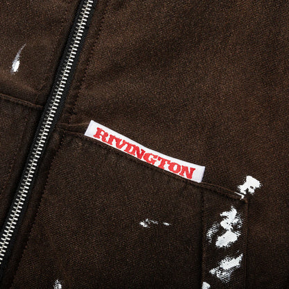 Rose Zip Hoodie Welder Brown