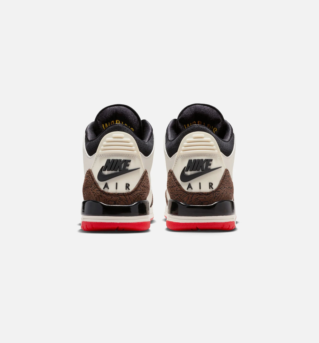 Air Jordan 3 Retro Sail and University Red Grade School Lifestyle Shoe Sail Black University Red Pale Ivory Free Shipping