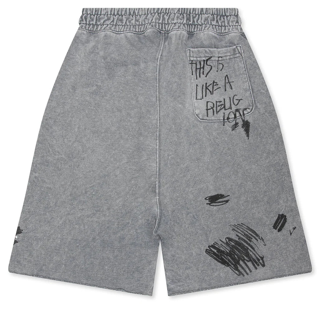 Carrying The Message Sweatshort Gray