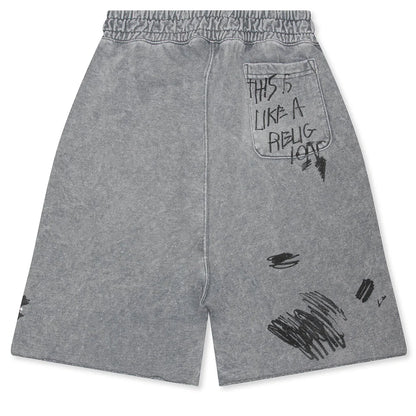 Carrying The Message Sweatshort Gray