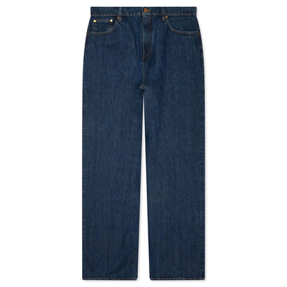 Loose Lightweight Denim Trousers Medium Denim
