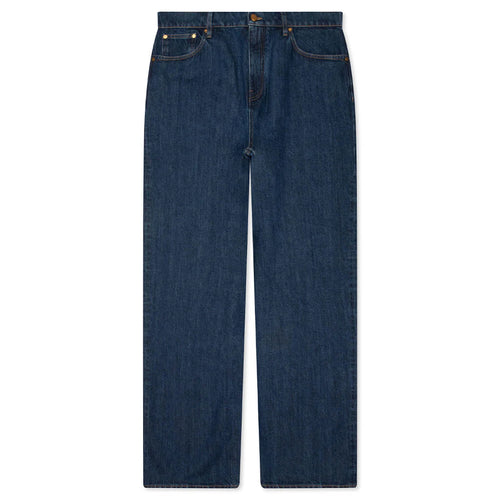 Loose Lightweight Denim Trousers Medium Denim