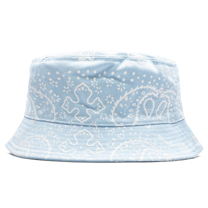 Bandana Canvas Bucket Hat Blue White