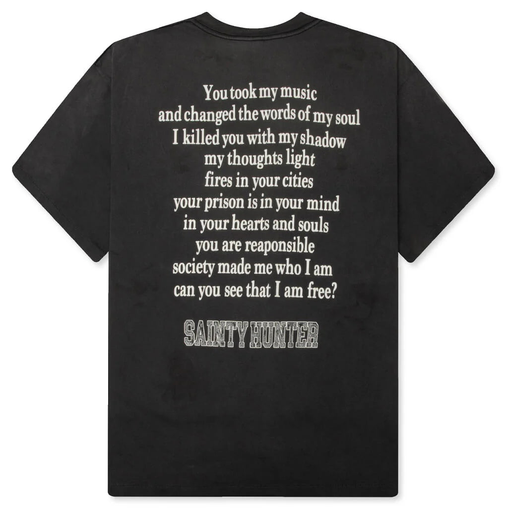 Saint M6 x Bounty Hunter Skull KBaby M S S Tee Black