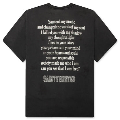 Saint M6 x Bounty Hunter Skull KBaby M S S Tee Black
