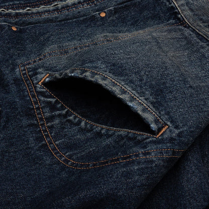 Flight Jacket Layered Denim Indigo
