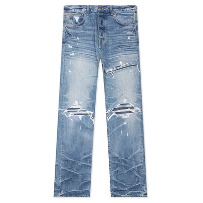 Pleated Denim Straight MX1 Jean Honeycomb Indigo
