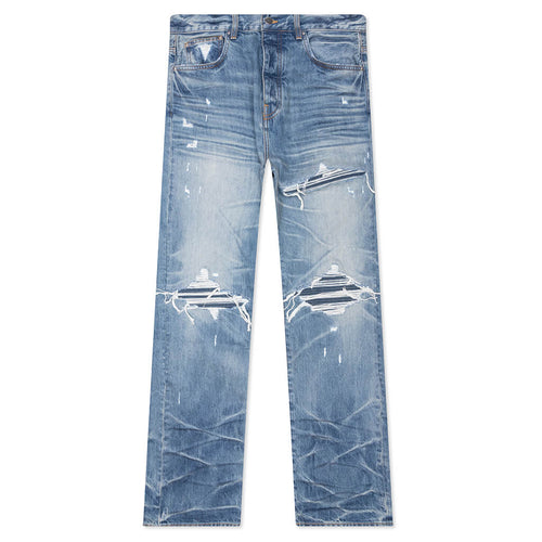 Pleated Denim Straight MX1 Jean Honeycomb Indigo