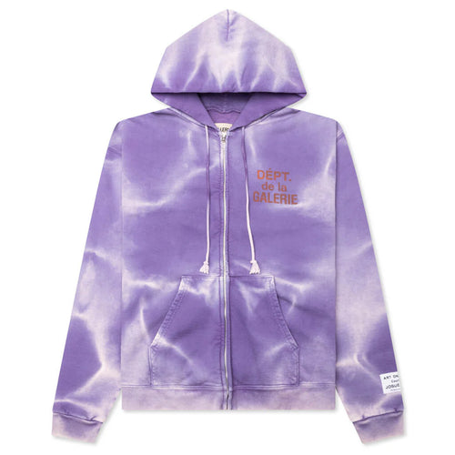 French Zip Hoodie Purple