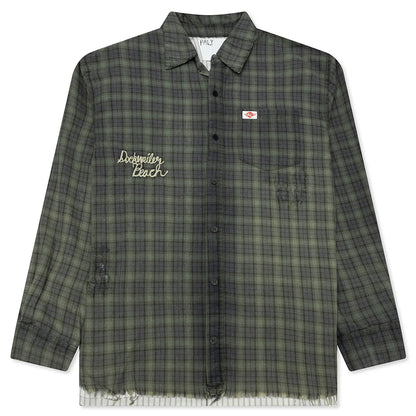 Dockweiler Flannel Overshirt Navy