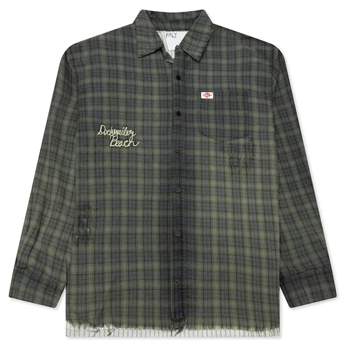 Dockweiler Flannel Overshirt Navy