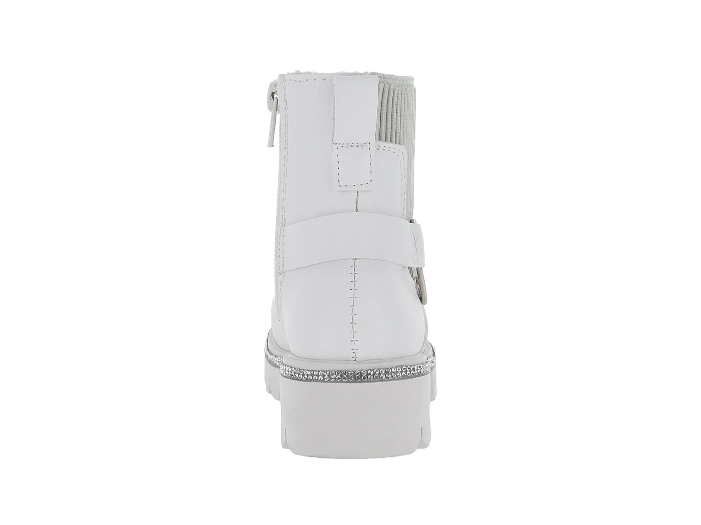 Botas Miroslava Blanco y Plata para Niña