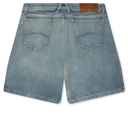 Boxy Traxedo Denim Short Isla Indigo