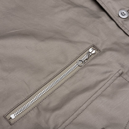 Multi Pocket Chore Jacket Grey Beige