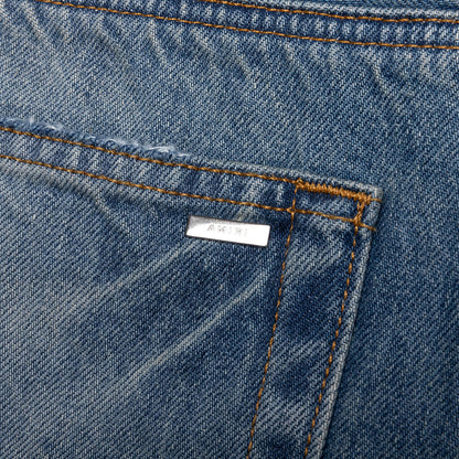 Pleated Denim Straight MX1 Jean Honeycomb Indigo