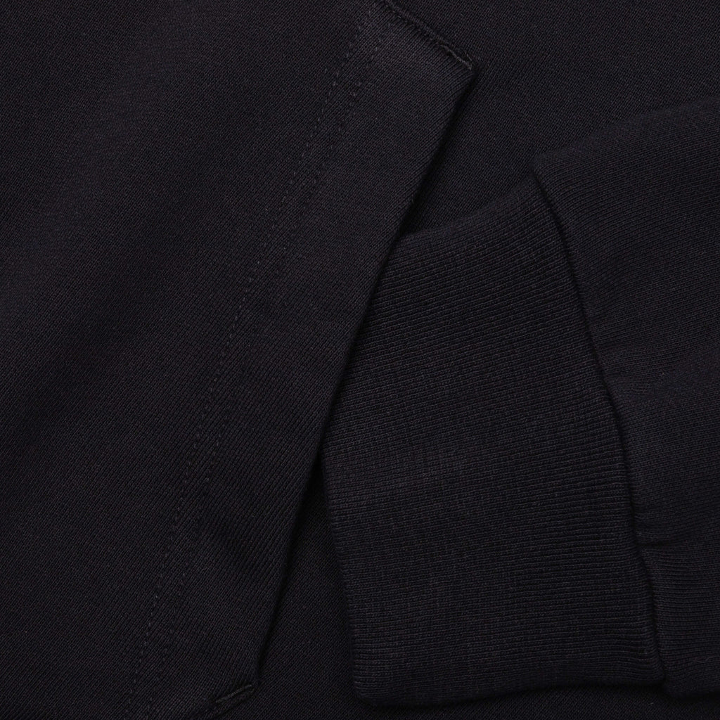Psychedelic Boxy Fit Hoodie Black