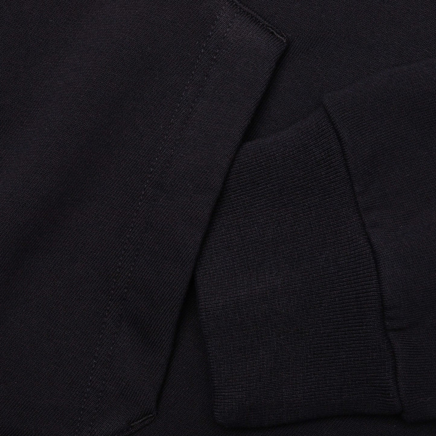 Psychedelic Boxy Fit Hoodie Black