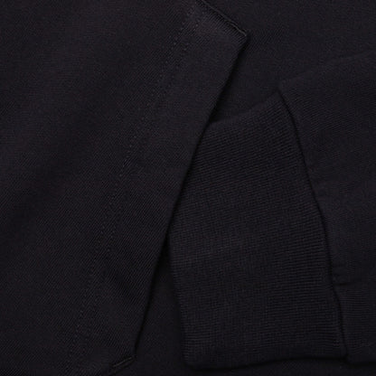 Psychedelic Boxy Fit Hoodie Black