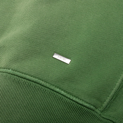 Track Cut Off Crewneck Green