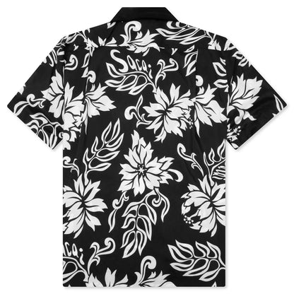 Floral Print Shirt Black