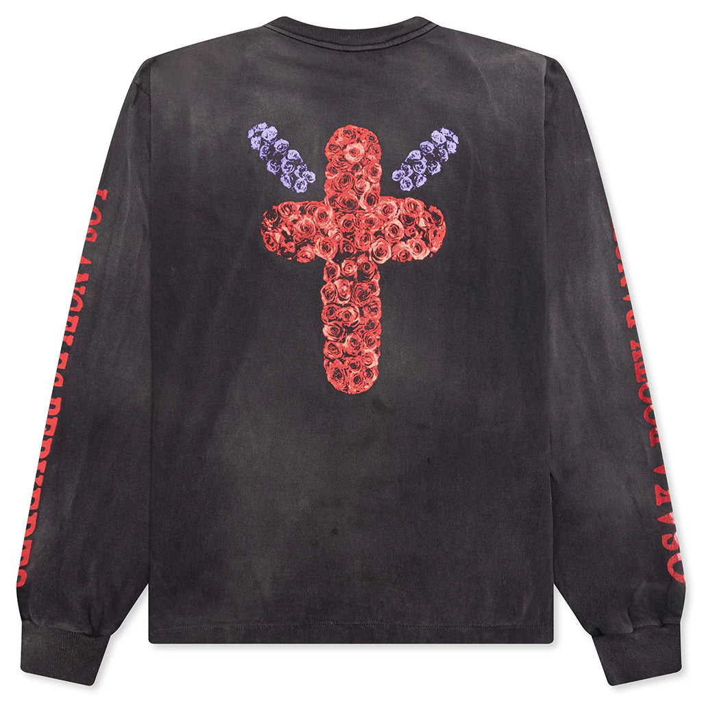 Saint Michael x Born x Raised Born Saint L S Tee Black