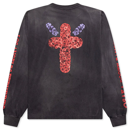 Saint Michael x Born x Raised Born Saint L S Tee Black