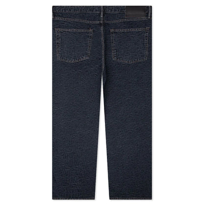 Baggy Fit Jeans 1981M Monogram Blue Black