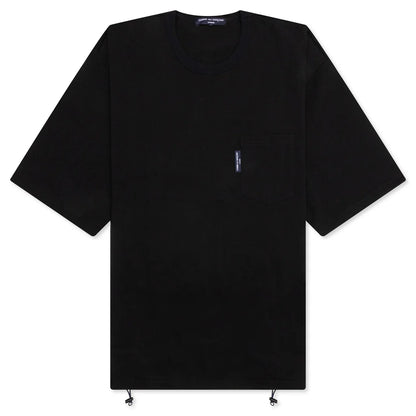 Adjustable Waist Pocket T Shirt Black