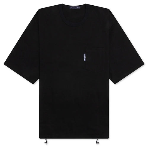 Adjustable Waist Pocket T Shirt Black