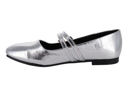 Zapatos Planos Luna Rosa Plata para Mujer