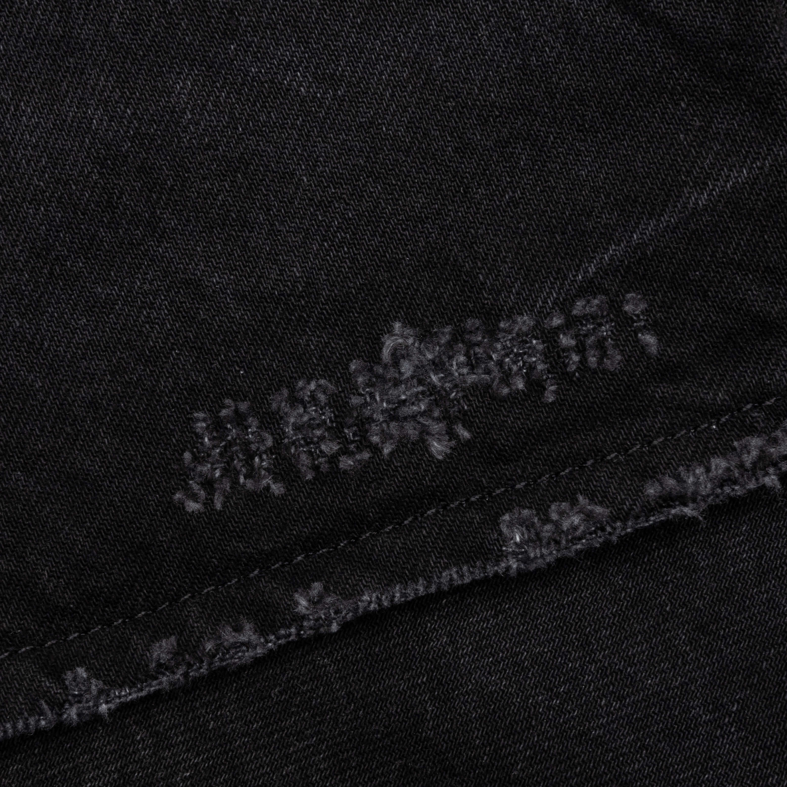 Tailored Denim Shorts Black