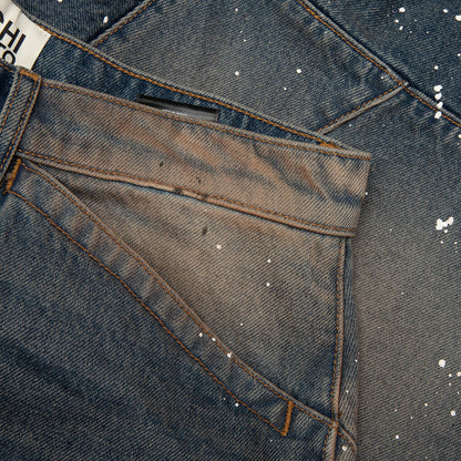 Acid Rain Short Blue Denim