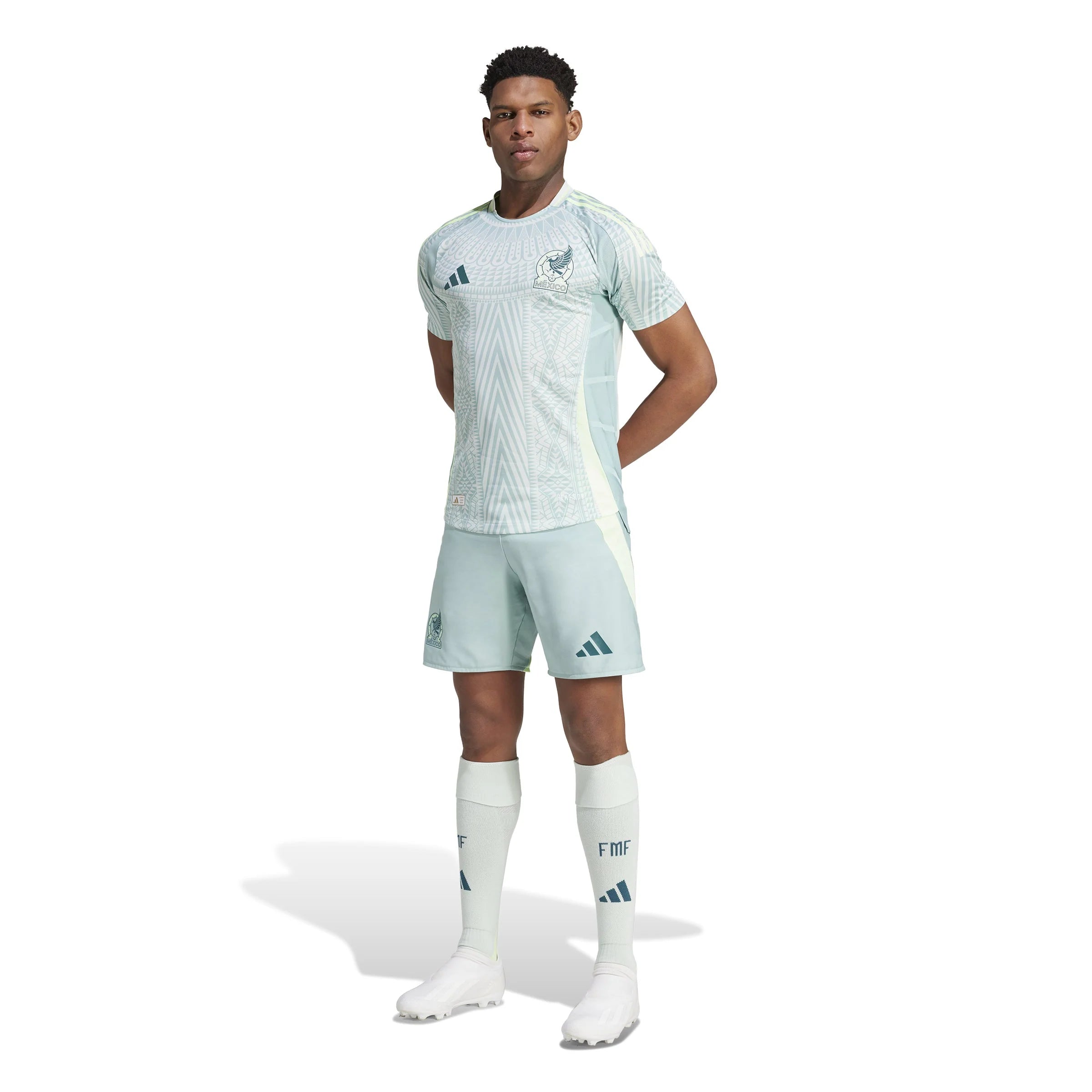 adidas Mexico Away Authentic Jersey 2024 Linen Green
