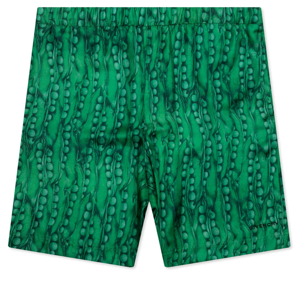 Formal Elasticated Shorts Green