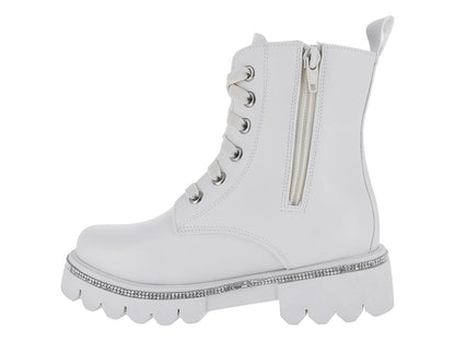 Botas Kassandra Blanco Plata para Niña