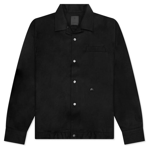 Long Sleeve Overshirt Black
