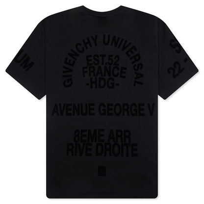 Boxy Fit T Shirt Black