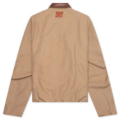 Twill Jacket Khaki Beige
