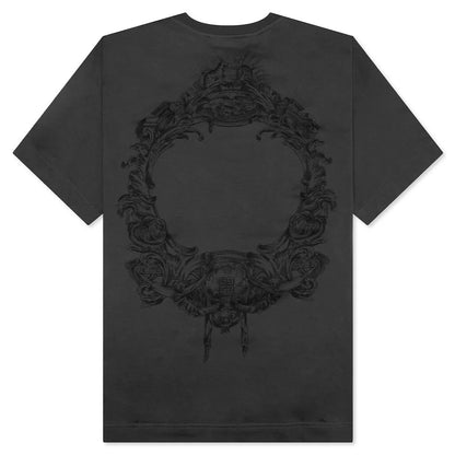 Baroque Print S S T Shirt Charcoal