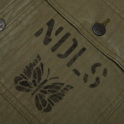 Cotton Herringbone P 44 Jacket Olive