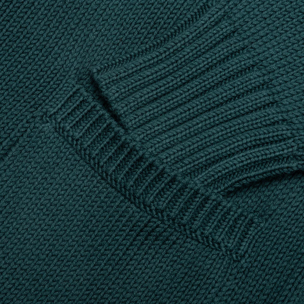Cotton College Cardigan Fir Green