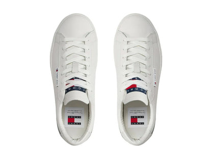 Tenis Tommy Hilfiger Cupsole Sneaker Ecru para Mujer