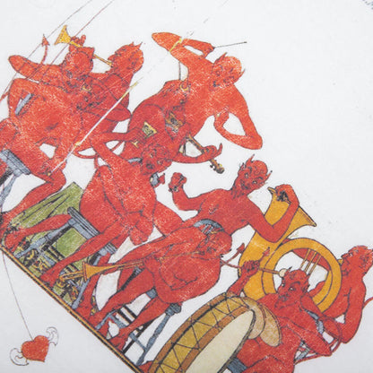Devil Band T Shirt Vintage White
