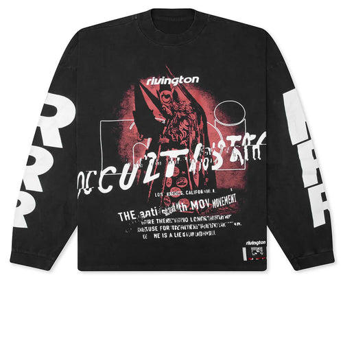 Occultista Vintage L S Tee Vintage Black