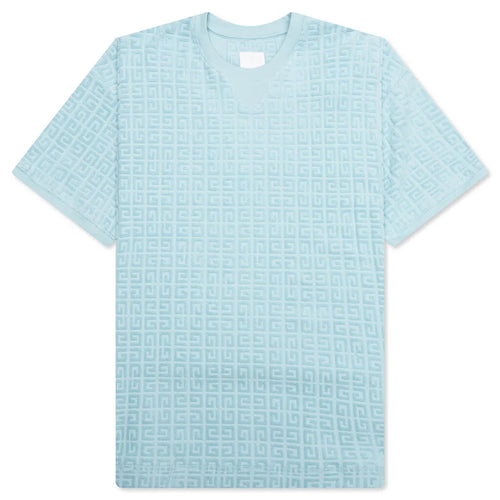 4G Cotton Towelling T Shirt Sky Blue