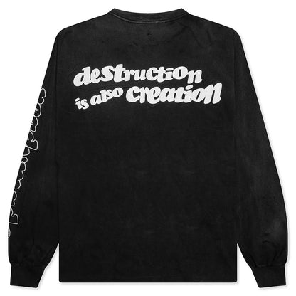 L S T Shirt Destruction Black