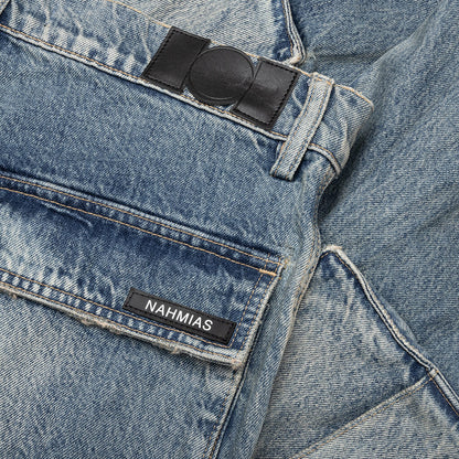 Denim Logo Cargos Light Wash