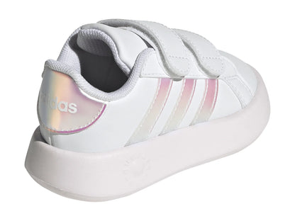 Tenis Adidas Grand Court 20 Blanco y Rosa para Niña