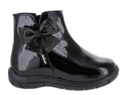 Botas Coloso Negro Charol para Niña