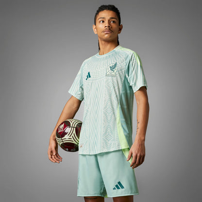 adidas Mexico Away Authentic Jersey 2024 Linen Green